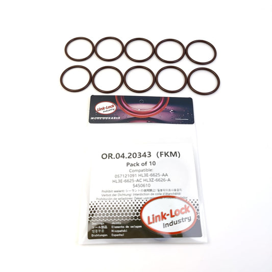 LINK-LOCK 10PCS OR.04.20343 FKM Viton Sealing O-Ring Kit of Thermostat 057121091 HL3E-6625-AA HL3E-6625-AC HL3Z-6626-A 5450610 for AUDI for FORD