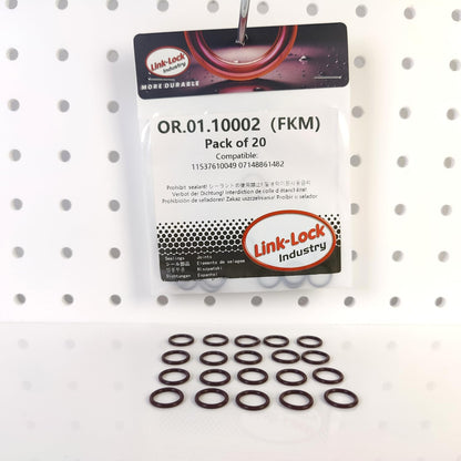LINK-LOCK 20PCS FKM Viton OR.01.10002 Turbocharging pipeline O-RING 11537610049 07148861482 For BMW  N13 B38 B48 B47 B46 N74 S58