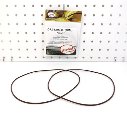 LINK-LOCK 2PCS OR.03.10346 FKM Viton Sealing O-Ring Kit of Cylinder Liner 0099978848 A0099978848 039977648 A0039977648 For MERCEDES-BENZ-OM401 OM402 OM403 OM407
