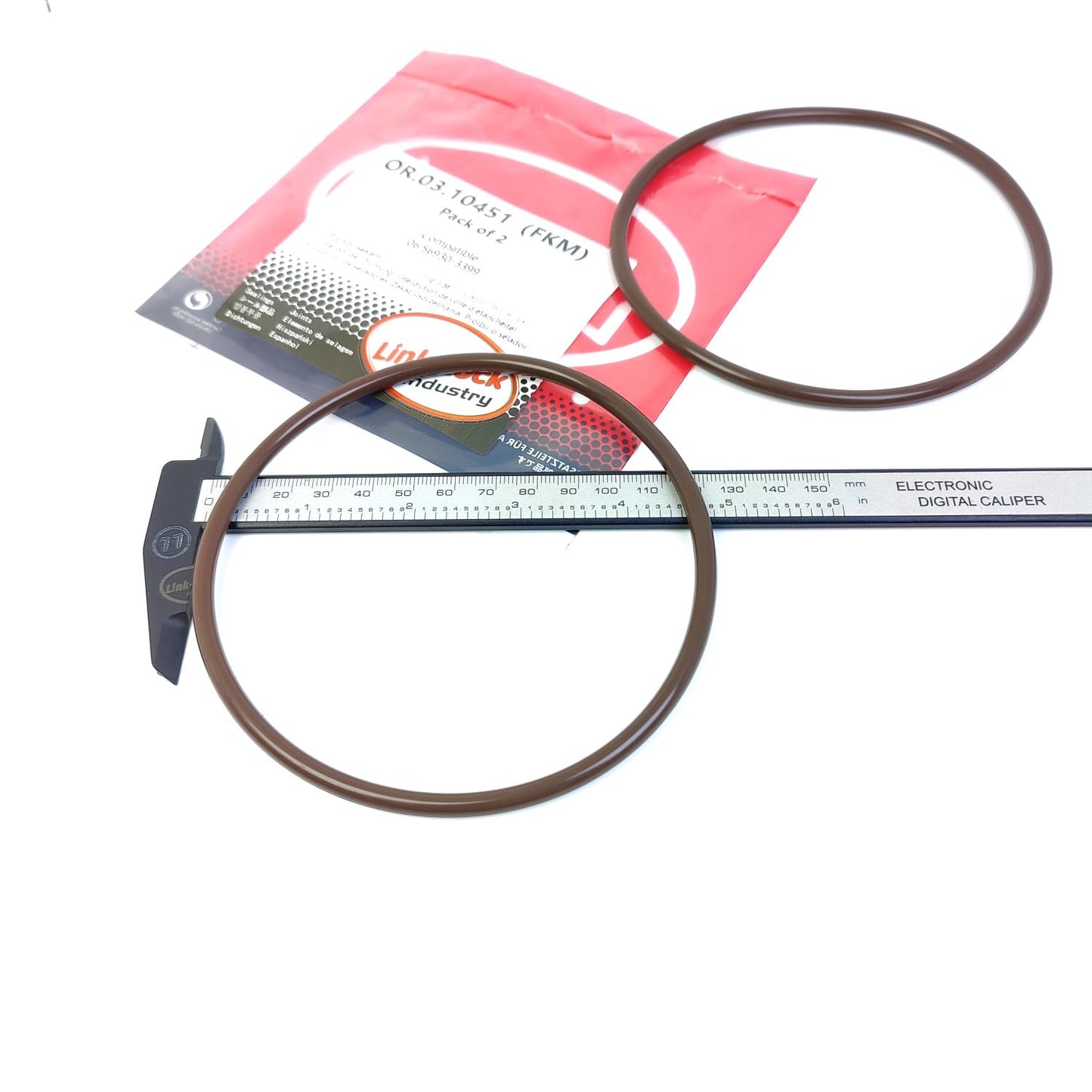 LINK-LOCK 2PCS OR.03.10451 FKM Viton Sealing O-ring Kit of Turbocharger 06.56930-3399 For MAN
