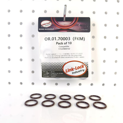 LINK-LOCK 10PCS FKM Viton OR.01.70003 O-RING gasket for transmission cooling pipe 11537808102 for BMW B38 B48 B46 B58 B57 B47