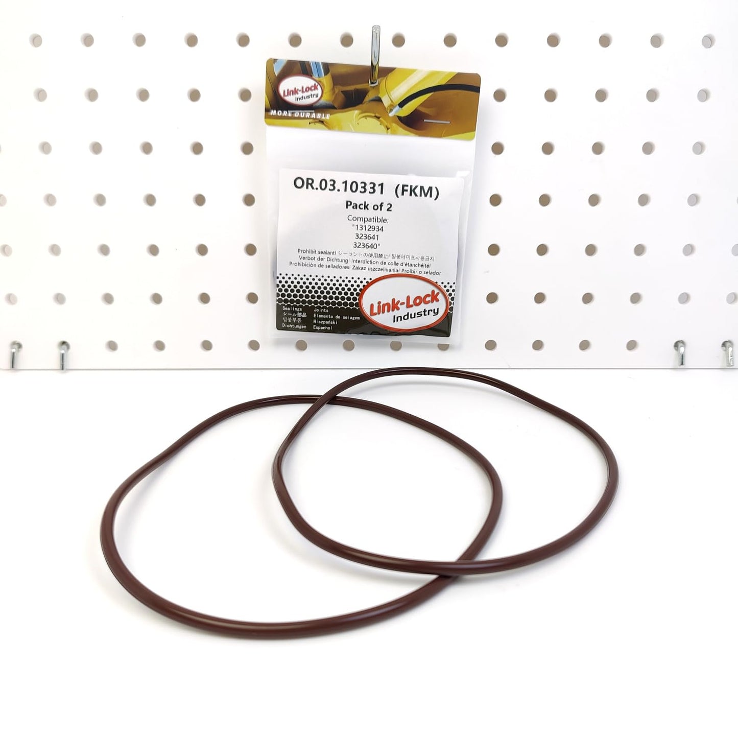 LINK-LOCK 2PCS OR.03.10331 FKM Viton Sealing O-Ring Kit of Cylinder Liner 1312934 323641 323640 For SCANIA-DSC11 DS14