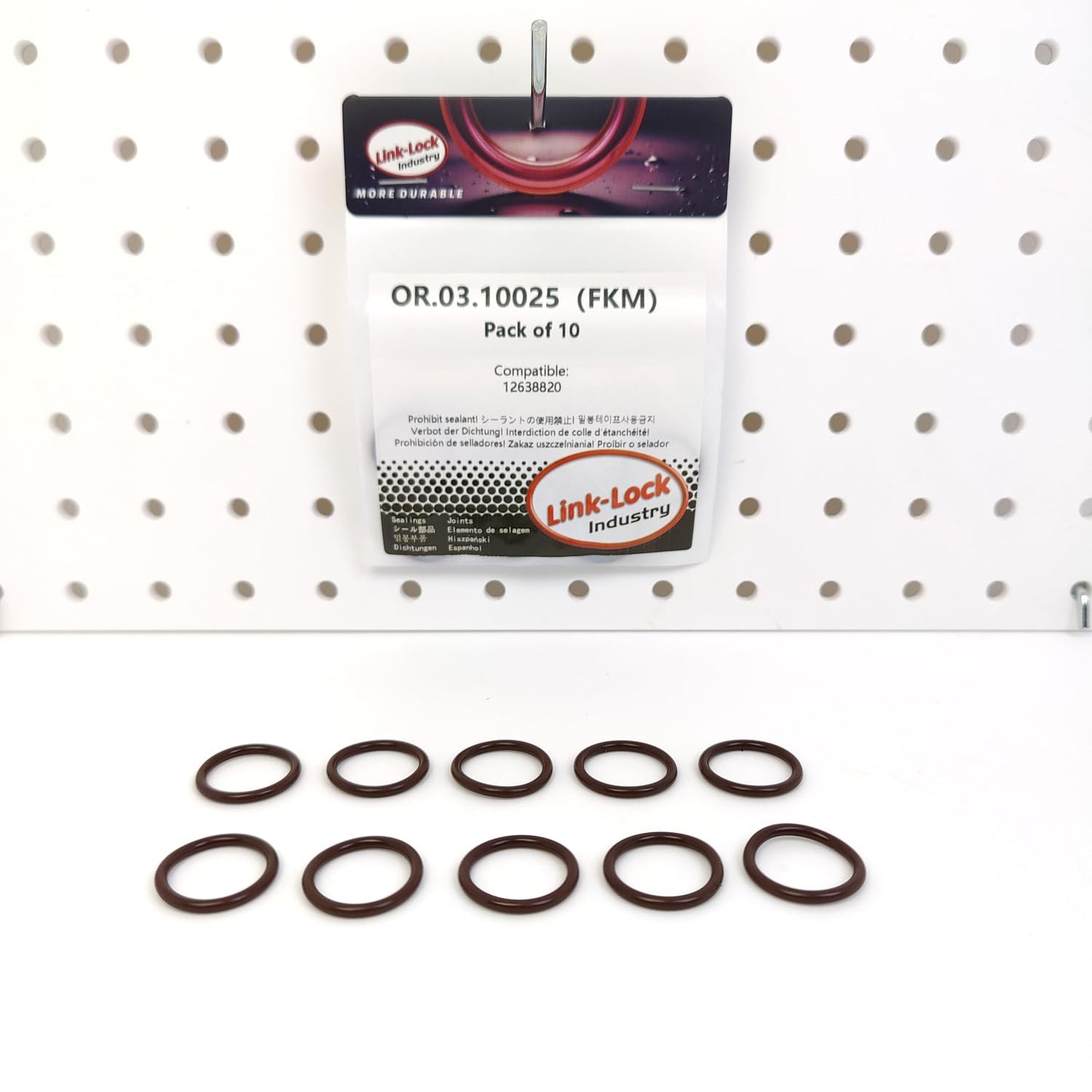 LINK-LOCK 10PCS OR.03.10025 FKM Viton エンジンオイルレベルセンサー用Oリングキット 12638820 CADILLAC LLT LTG CHEVROLET LT1 OPEL B 20 NFT D 20 NFT A 20 NHT B 20 NHT