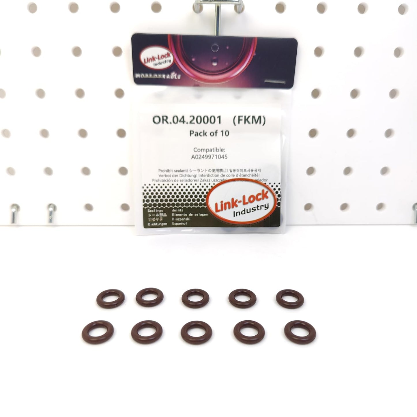 LINK-LOCK 10PCS OR.04.20001 FKM Viton Sealing O-Ring Kit of Turbocharger Pipe A0249971045 0249971045 for MERCEDES-BENZ M274