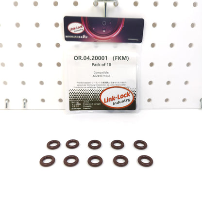 LINK-LOCK 10PCS OR.04.20001 FKM Viton Sealing O-Ring Kit of Turbocharger Pipe A0249971045 0249971045 for MERCEDES-BENZ M274