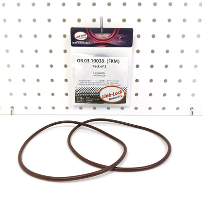 LINK-LOCK 2PCS OR.03.10038 FKM Viton Sealing O-Ring Kit Of Cylinder liner 5003065108 For RENAULT-MID 06.20.30 C MIDR 06.20.30 A MIDR 06.20.45 C MIDR 06.20.45 DD MIPS 06.20.30