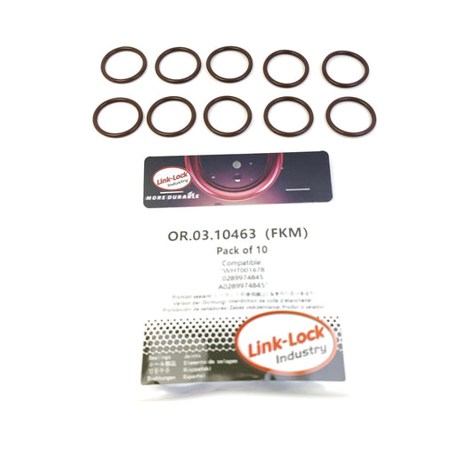 LINK-LOCK 10PCS OR.03.10463 FKM Viton Sealing O-ring Kit of Crankcase ventilation valve/fuel filter WHT001678 0289974845 A0289974845 For AUDI For VW For MERCEDES-BENZ