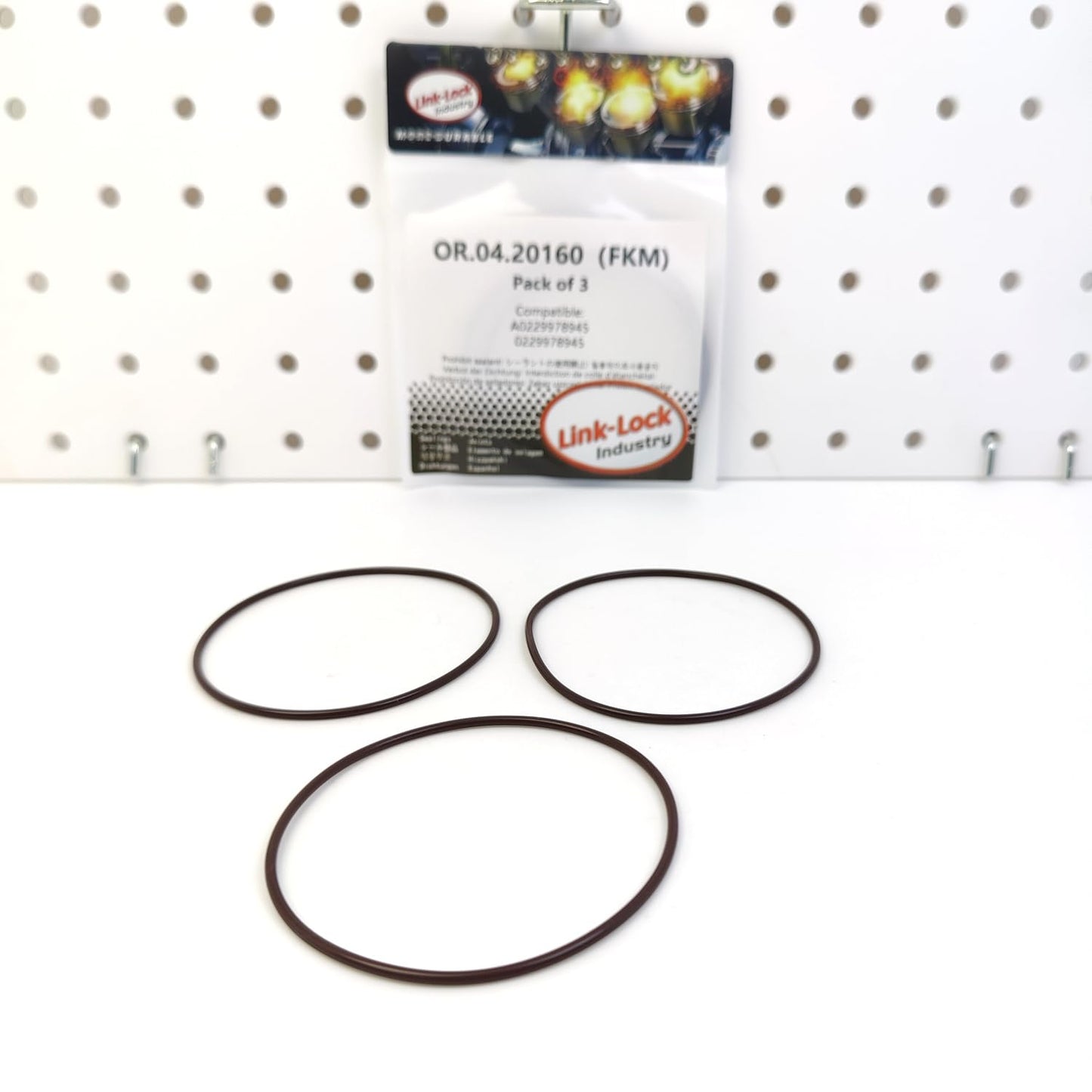 LINK-LOCK 3PCS OR.04.20160 FKM Viton Sealing O-Ring Kit of Flywheel Housing A0229978945 0229978945 for MERCEDES-BENZ
