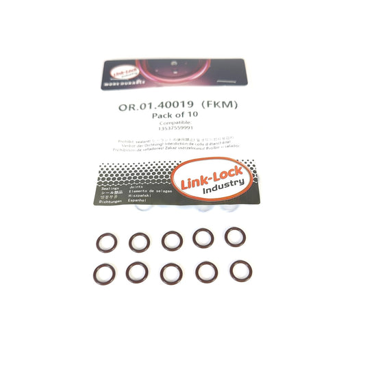 LINK-LOCK 10個 FKMバイトンOR.01.40019 エンジン高圧燃料ポンプOリングガスケット 13537559991 BMW N55 N63 N54 N53 N43 S65用
