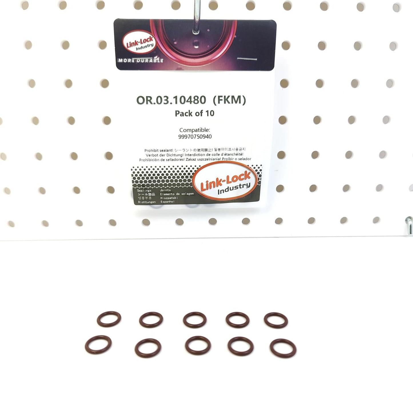 LINK-LOCK 10PCS OR.03.10480 FKM Viton Sealing O-ring Kit of Engine oil cooler 99970750940 For PORSCHE