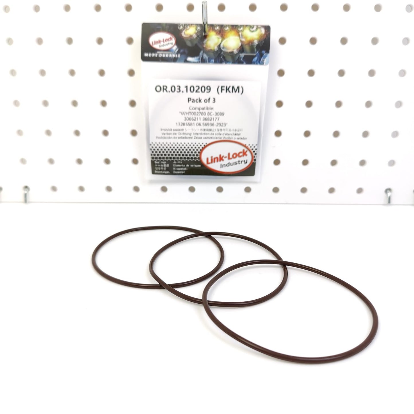 LINK-LOCK 3PCS OR.03.10209 FKM Viton Sealing O-Ring Kit of Oil pump WHT002780 8C-3089 3066211 3682177 17285581 06.56936-2923 For AUDI-BHK For PORSCHE-M55.01 For SKODA-CDVA For VW-AXZ CDVB CKPA