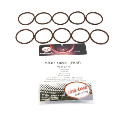 LINK-LOCK 10PCS OR.03.10260 FKM Viton Sealing O-Ring Kit of Water Pump 5054786 BR3Z8527-A BR3Z-8527-A For FORD-998 99G 99M For FORD USA-99M C33 T33 C35 T35