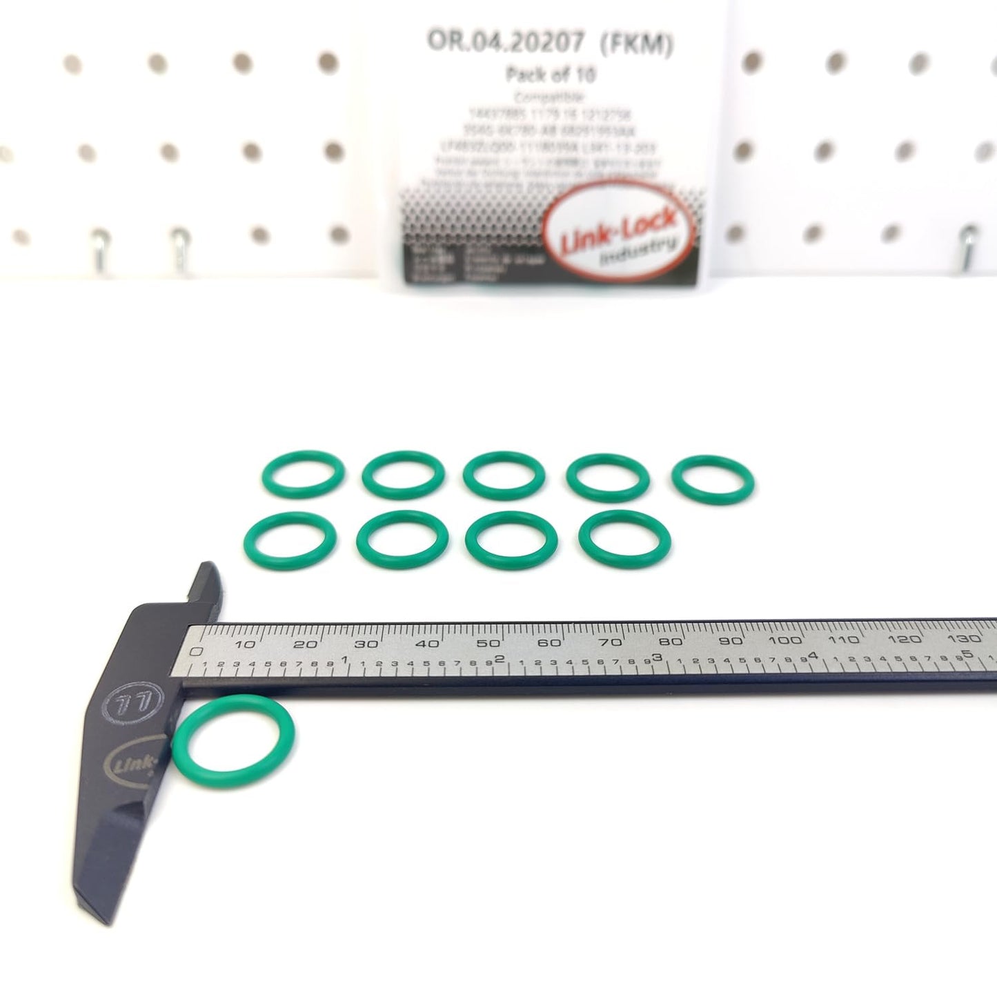 LINK-LOCK 10PCS OR.04.20207 FKM Viton Sealing O-Ring Kit of Cylinder Head Cover Bolt 14437885 1179.16 1212756 3S4G-6K780-AB 68291993AA LF483ZLQ00-1118039A L341-13-203 for ALFA for ROMEO for CITROËN