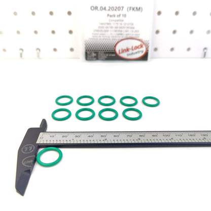 LINK-LOCK 10PCS OR.04.20207 FKM Viton Sealing O-Ring Kit of Cylinder Head Cover Bolt 14437885 1179.16 1212756 3S4G-6K780-AB 68291993AA LF483ZLQ00-1118039A L341-13-203 for ALFA for ROMEO for CITROËN