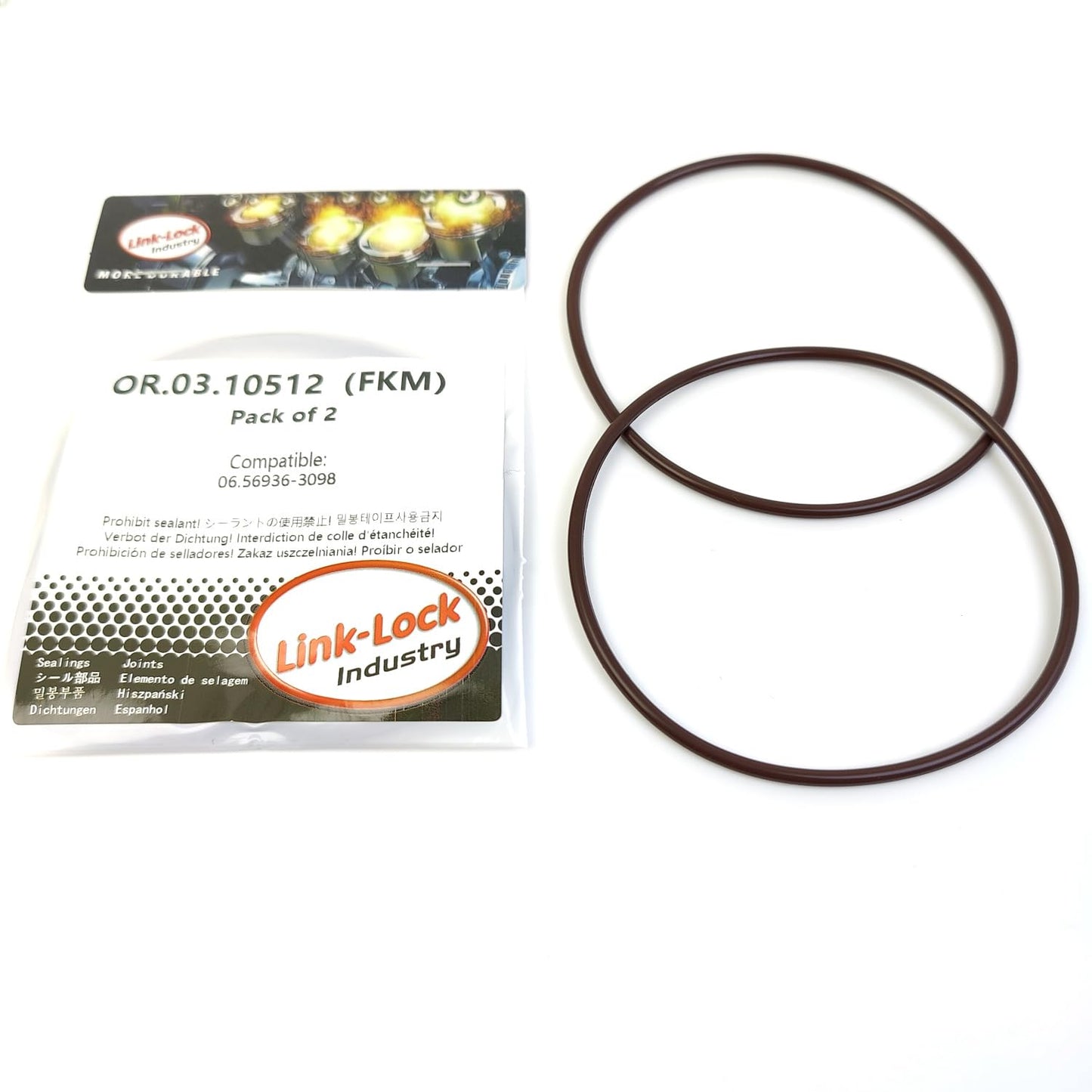 LINK-LOCK 2PCS OR.03.10512 FKM Viton 91×3 Sealing Universal O-Ring Kit 06.56936-3098 For RENAULT TRUCKS For MAN