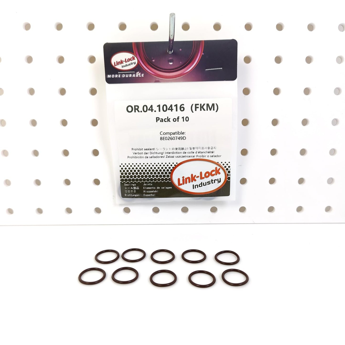 LINK-LOCK 10PCS OR.04.10416 FKM Viton Sealing O-Ring Kit of Air Condition Pipe 8E0260749D For AUDI For VW