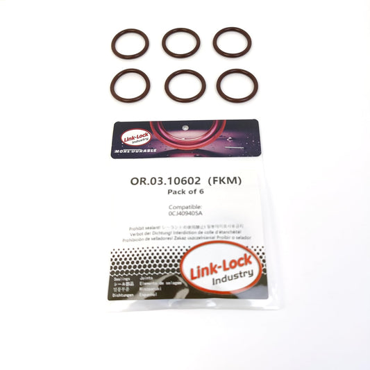 LINK-LOCK 6PCS OR.03.10602 FKMバイトン クラッチ用シーリングOリングキット 0CJ409405A AUDI VW用