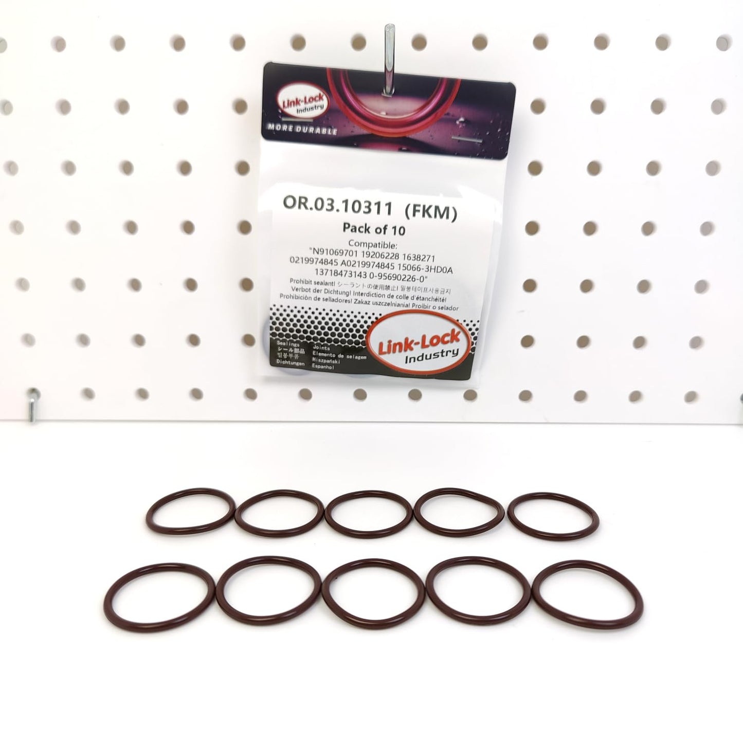 LINK-LOCK 10PCS OR.03.10311 FKM Viton Sealing O-Ring Kit of Transmission Output Shaft N91069701 19206228 1638271 0219974845 A0219974845 15066-3HD0A 13718473143 0-95690226-0 For CADILLAC For BMW-B37B47