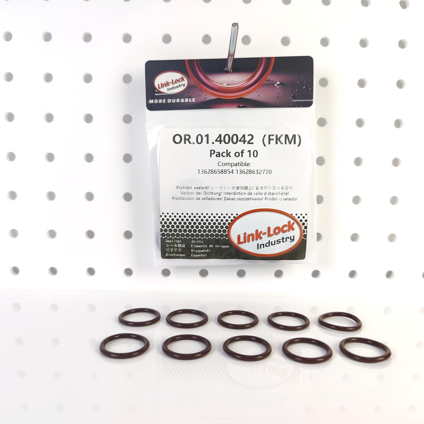 LINK-LOCK 10PCS FKM Viton OR.01.40042 Engine sensor O-RING gasket 13628658854 13628632770 for BMW B38 B48 B47 B58 N20 B46 N26 N74