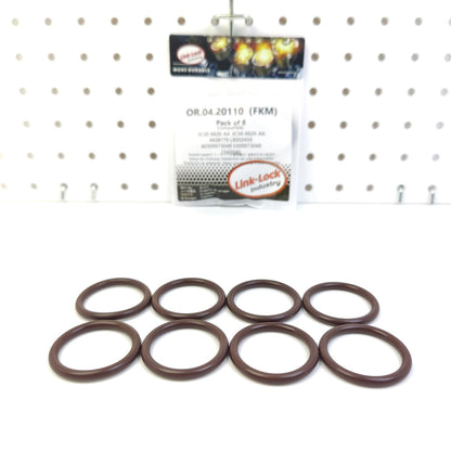 LINK-LOCK 8PCS OR.04.20110 FKM Viton Sealing O-Ring Kit of Thermostat Housing 3C3Z-6626-AA 3C34-6626-AA 4438179 LR002459 A0309973048 0309973048 1542640 for FORD for LAND for MERCEDES-BENZ for SCANIA