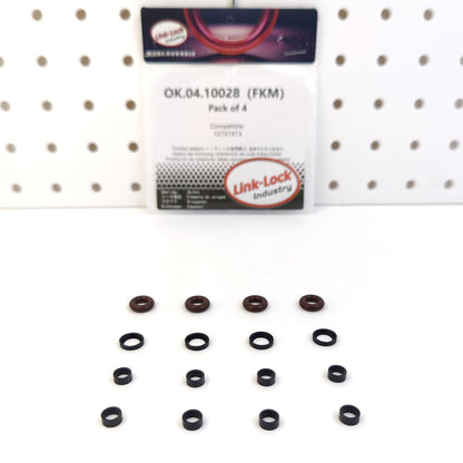 LINK-LOCK 4Set OK.04.10028 fuel injector repair kit 12731973 with FKM Viton O-RING For BUICK For CHEVROLET For CADILLAC 2.0T 500T GS 28T LSY