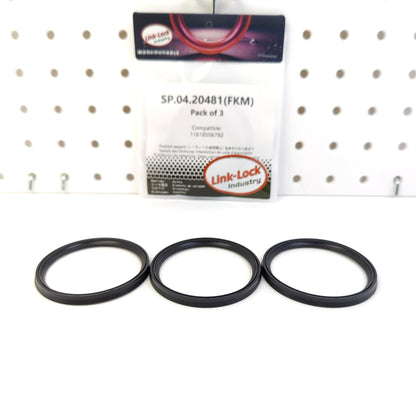 LINK-LOCK 3PCS FKM Sealing RING Kit 11618506782 of Boost intake hose For BMW-B48 B47 B46 N47 B37