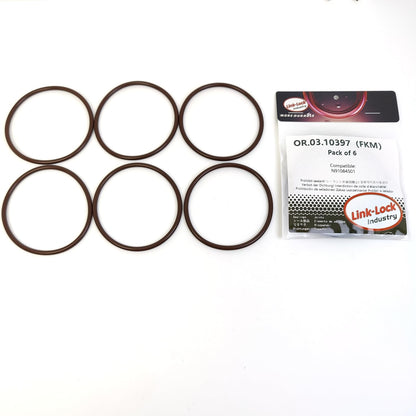 LINK-LOCK 6PCS OR.03.10397 FKM Viton Sealing O-Ring Kit of Oil pan N91084501 For AUDI-CHZD CYVB For VW-CFCA