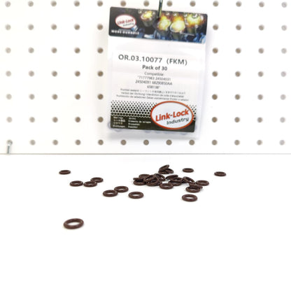 LINK-LOCK 30PCS OR.03.10077 FKM Viton Sealing O-Ring Kit Of Oil dipstick 71777983 24504031 24504091 68290850AA 658138 For BUICK-LIH LSY LZ9LL8 For CHEVROLET-L82(325CUV8) For ISUZU For OPEL