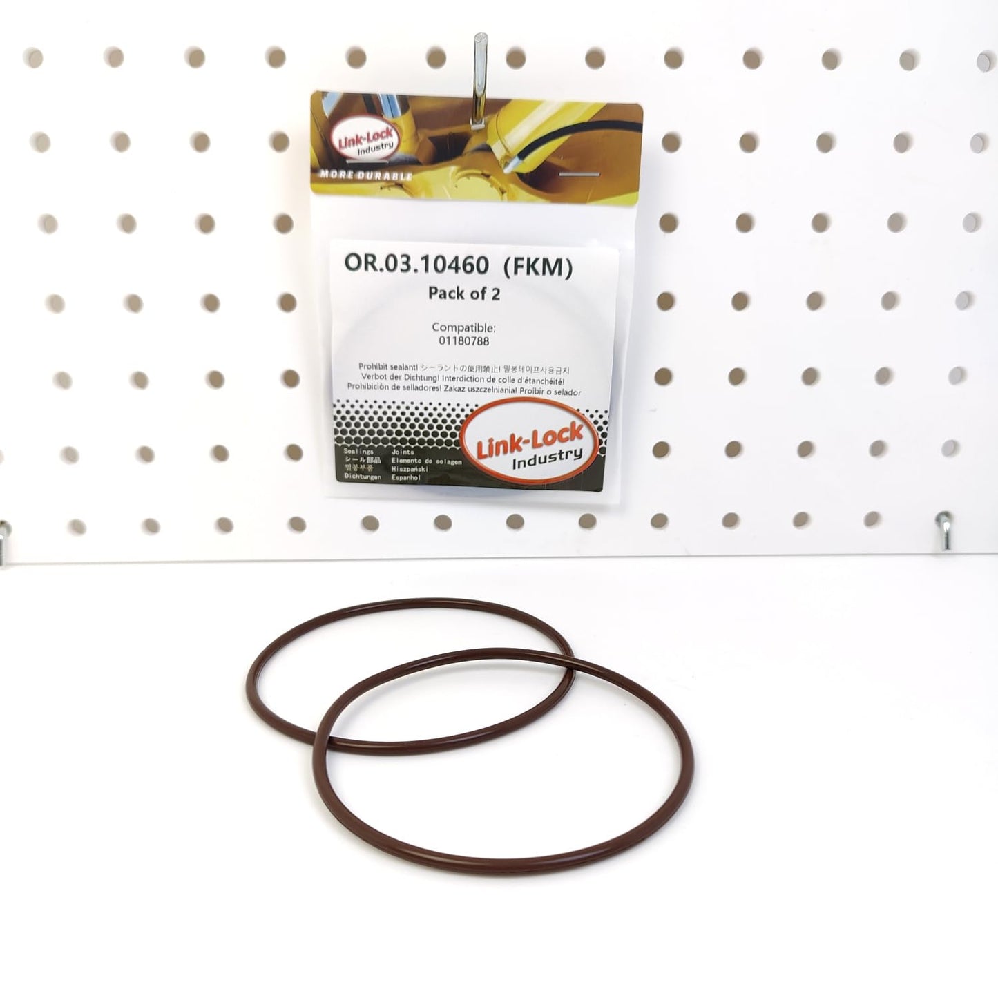 LINK-LOCK 2PCS OR.03.10460 FKM Viton Sealing O-ring Kit of Fuel filter/coolant pipeline 01180788 For DEUTZ