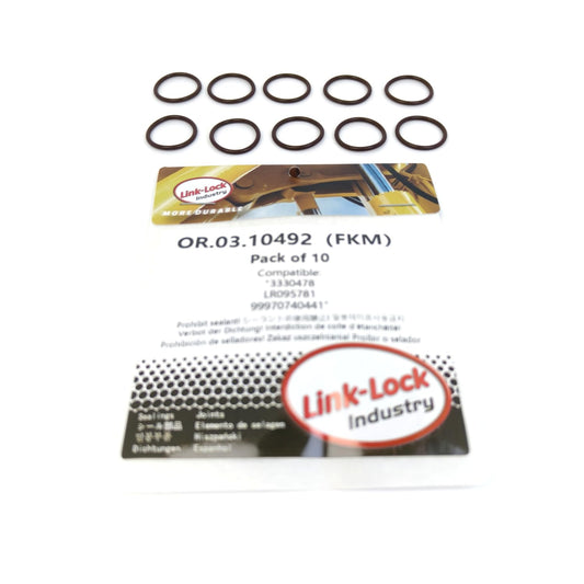 LINK-LOCK 10PCS OR.03.10492 FKM Viton Sealing O-Ring Kit of Cylinder head guard cover 3330478 LR095781 99970740441 For CUMMINS For LANROVER For PORSCHE