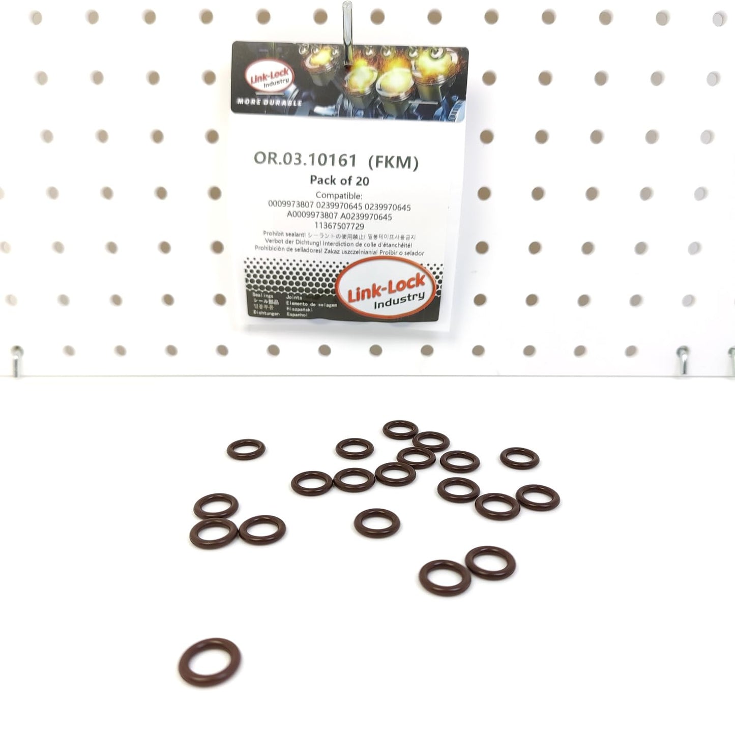 LINK-LOCK 20PCS OR.03.10161 FKM Viton Sealing O-Ring Kit of Coolant pipeline A0009973807 A0239970645 11367507729 7507729 1856412 For MERCEDES-BENZ-M270 M260 M274 M264 For BMW-N52 N54 N62