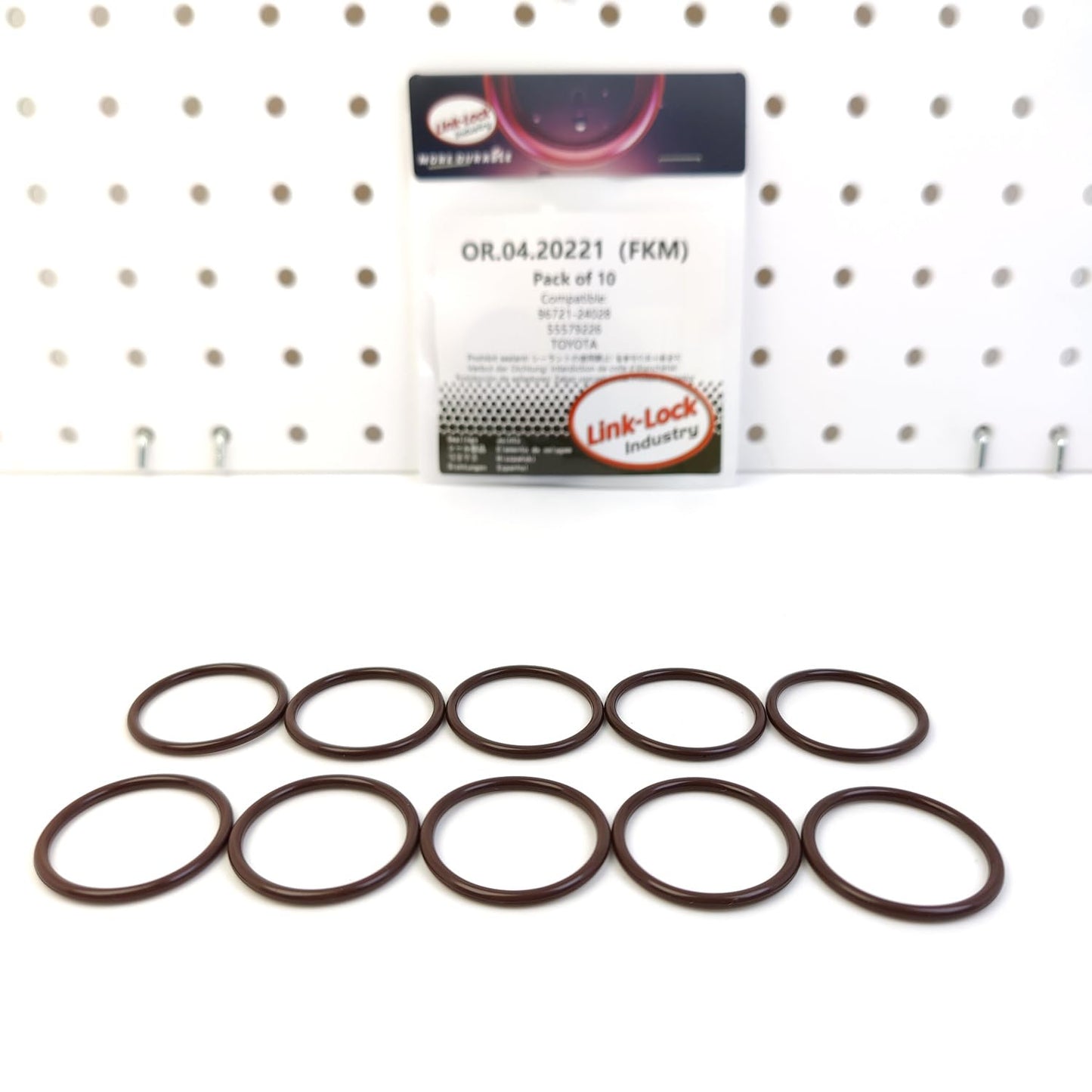LINK-LOCK 10PCS OR.04.20221 FKMバイトンオイルポンプ用Oリングキット 96721-24028 55579226 レクサス オペル トヨタ用