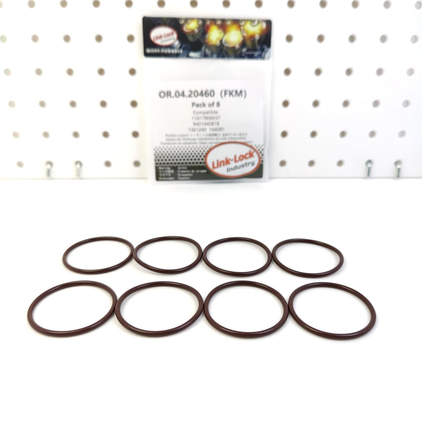 LINK-LOCK 8PCS OR.04.20460 FKM Viton Sealing O-Ring Kit of Booster Intake Hose 11617806037 9401440818 1361240 144081 for CITROEN for FIAT for FORD for MINI for PEUGEOT