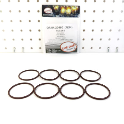 LINK-LOCK 8PCS OR.04.20460 FKM Viton Sealing O-Ring Kit of Booster Intake Hose 11617806037 9401440818 1361240 144081 for CITROEN for FIAT for FORD for MINI for PEUGEOT