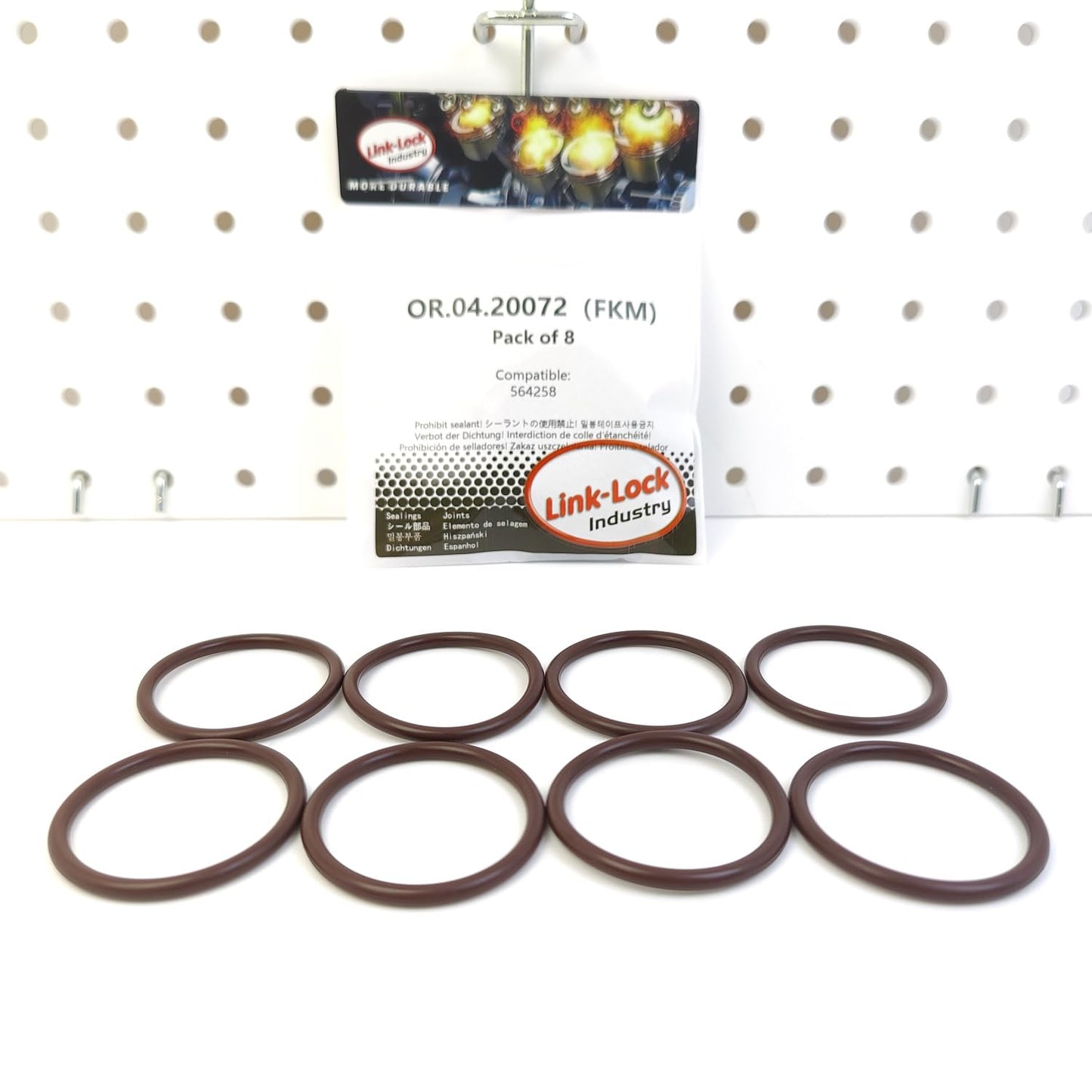 LINK-LOCK 8PCS OR.04.20072 FKM Viton Sealing O-Ring Kit of Oil Filler Cap/Breather Cap 564258 for LAND for ROVER