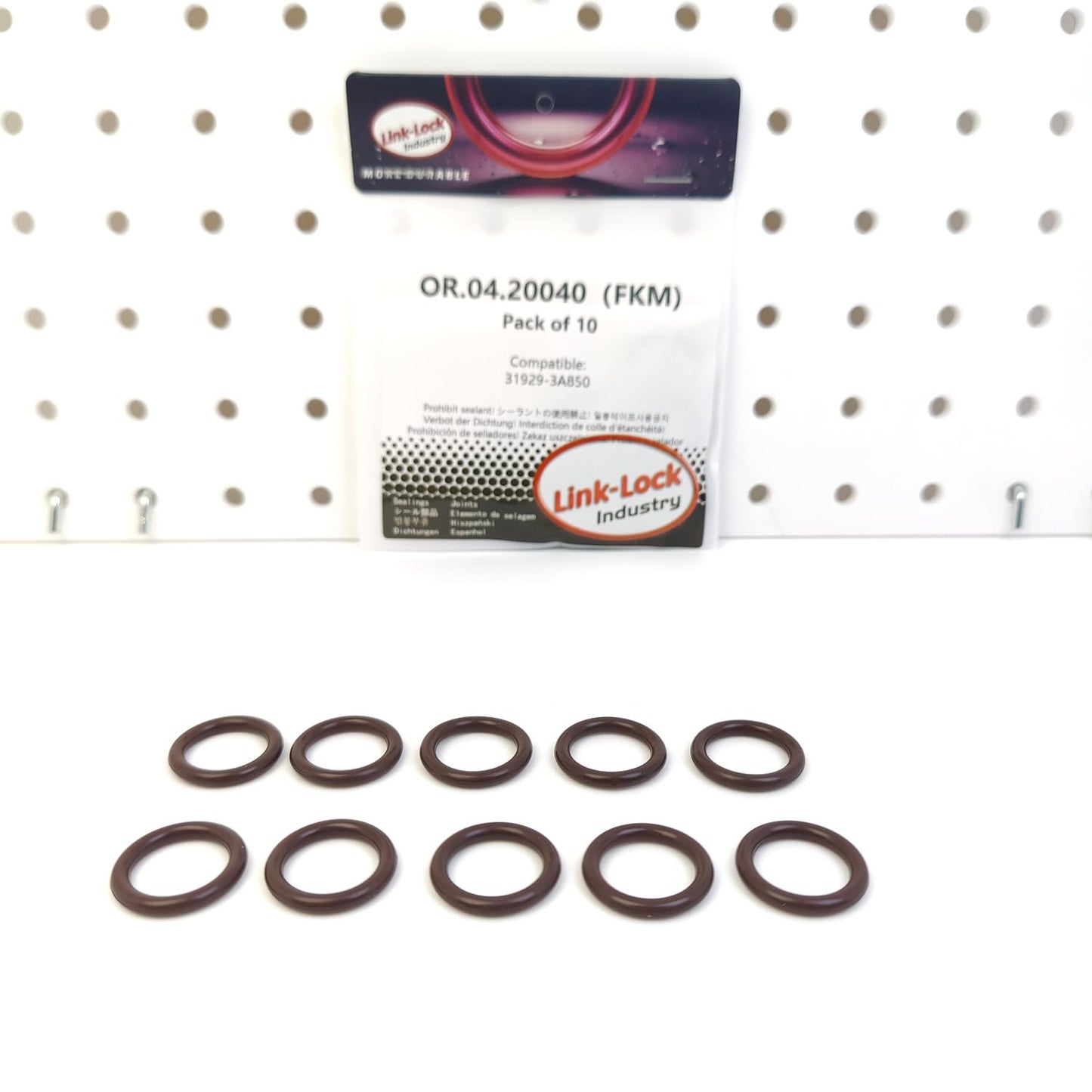 LINK-LOCK 10個 OR.04.20040 FKMバイトン 15.5×3 汎用Oリングキット 31929-3A850（ヒュンダイ用）