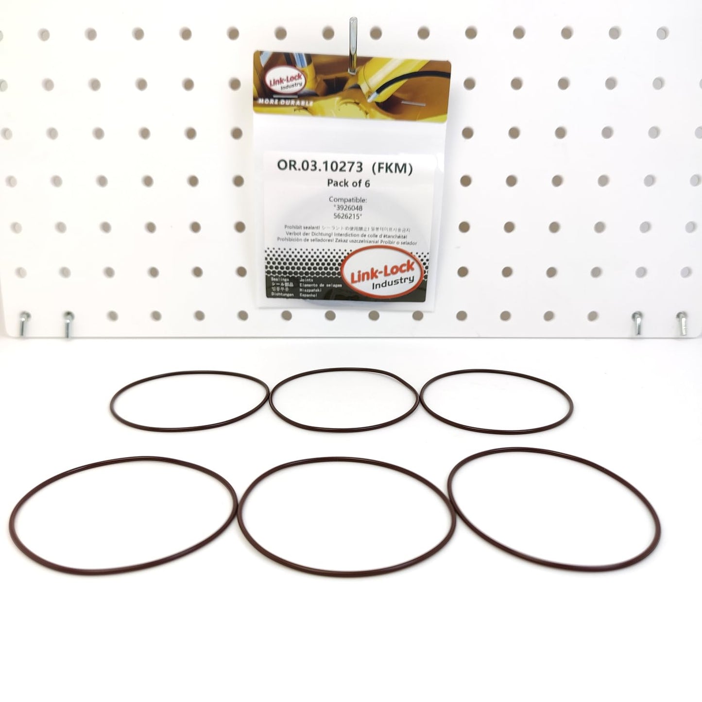 LINK-LOCK 6PCS OR.03.10273 FKMバイトンシーリングOリングキット カムシャフト用 3926048 5626215 CHENGLONG-L315 L375 COMMINS-ISL QSL用
