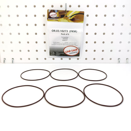 LINK-LOCK 6PCS OR.03.10273 FKMバイトンシーリングOリングキット カムシャフト用 3926048 5626215 CHENGLONG-L315 L375 COMMINS-ISL QSL用