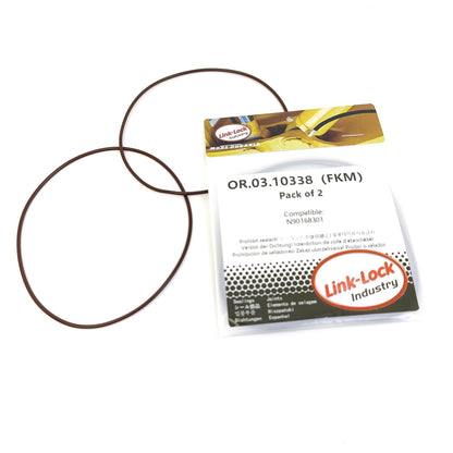 LINK-LOCK 2PCS OR.03.10338 FKM Viton Sealing O-Ring Kit of Cylinder Liner N90168301 For SEAT-DH For VW-DF DJ SP DG For AUDI