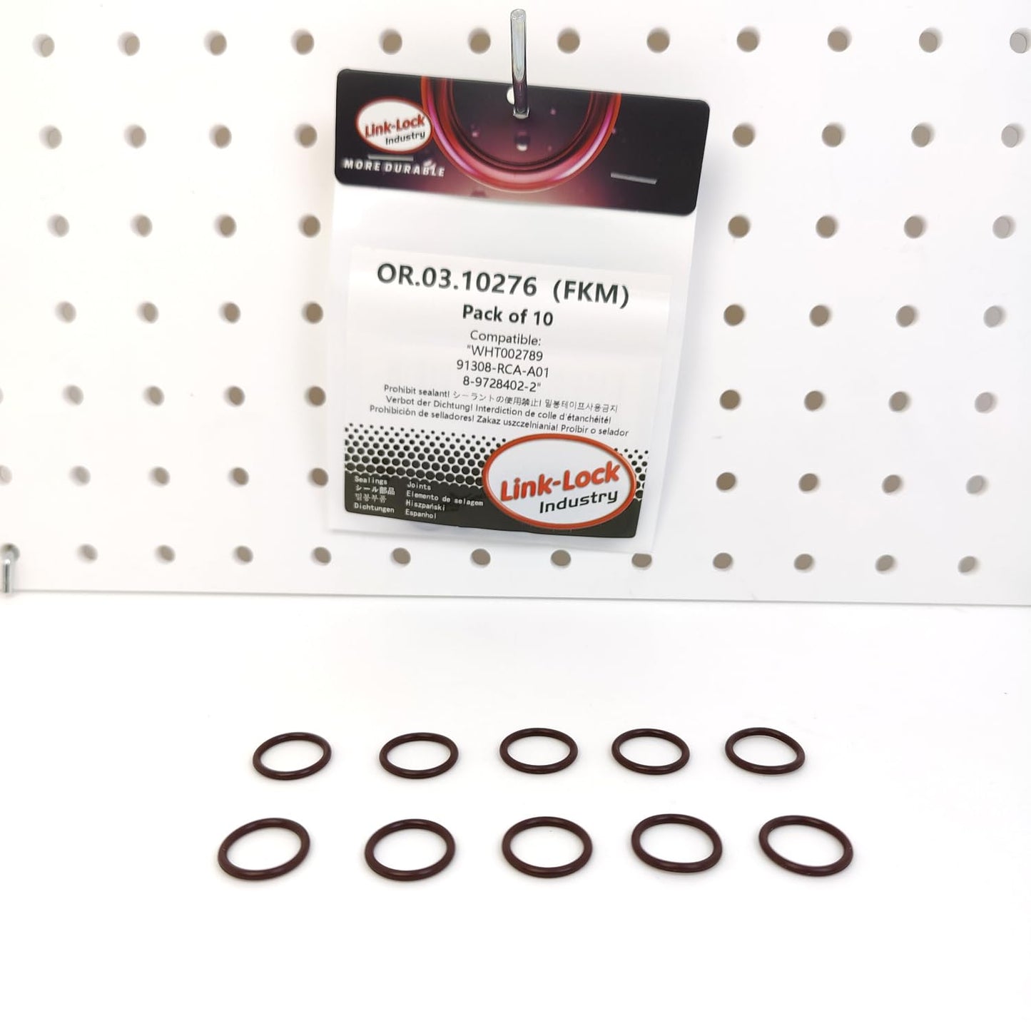 LINK-LOCK 10PCS OR.03.10276 FKM Viton Sealing O-Ring Kit of Camshaft Adjustment Device WHT002789 91308-RCA-A01 8-9728402-2 For AUDI-CEPB CGWB CGXC CEUA CGWC CHMA CEUC CGWD CHMB For LAMBORGHINI-BUJ