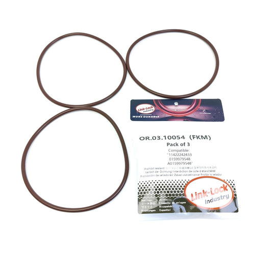LINK-LOCK 3PCS OR.03.10054 FKM フッ素ゴム製オイルフィルター用Oリングキット 11422242433 0159979548 A0159979548 メルセデスベンツ OM601 OM602 OM603 OM604 OM605用 BMW-M651用