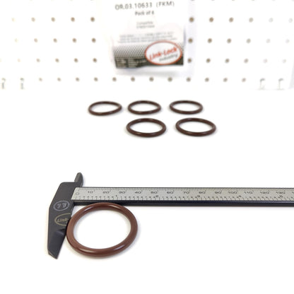 LINK-LOCK 6個組 OR.03.10633 FKMバイトン 30.5×4 シーリングユニバーサルOリングキット 51965010424 MAN用