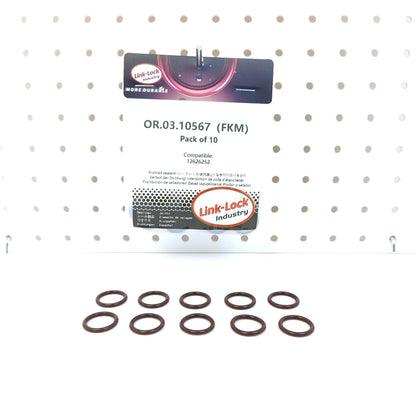 LINK-LOCK 10PCS OR.03.10567 FKM Viton Sealing O-Ring Kit of Crankshaft 12626252 For BUICK For CADILLAC For CHEVROLET