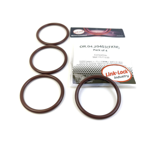 LINK-LOCK 4PCS OR.04.20403 FKM Viton Sealing O-Ring Kit of Intake Manifold 964.110.713.00 for PORSCHE