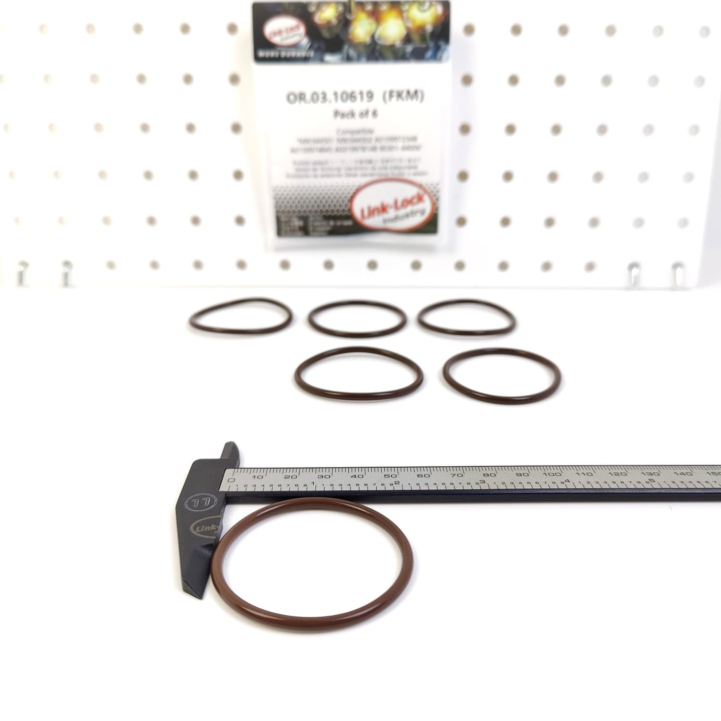 LINK-LOCK 6PCS OR.03.10619 FKMバイトンシーリングOリングキット カムシャフトアジャスター用 N90344501 N90344502 A0109972348 A0159974845 A0219978148 90301-44006 アウディ用 フォルクスワーゲン用 メルセデス・ベンツ用 トヨタ用