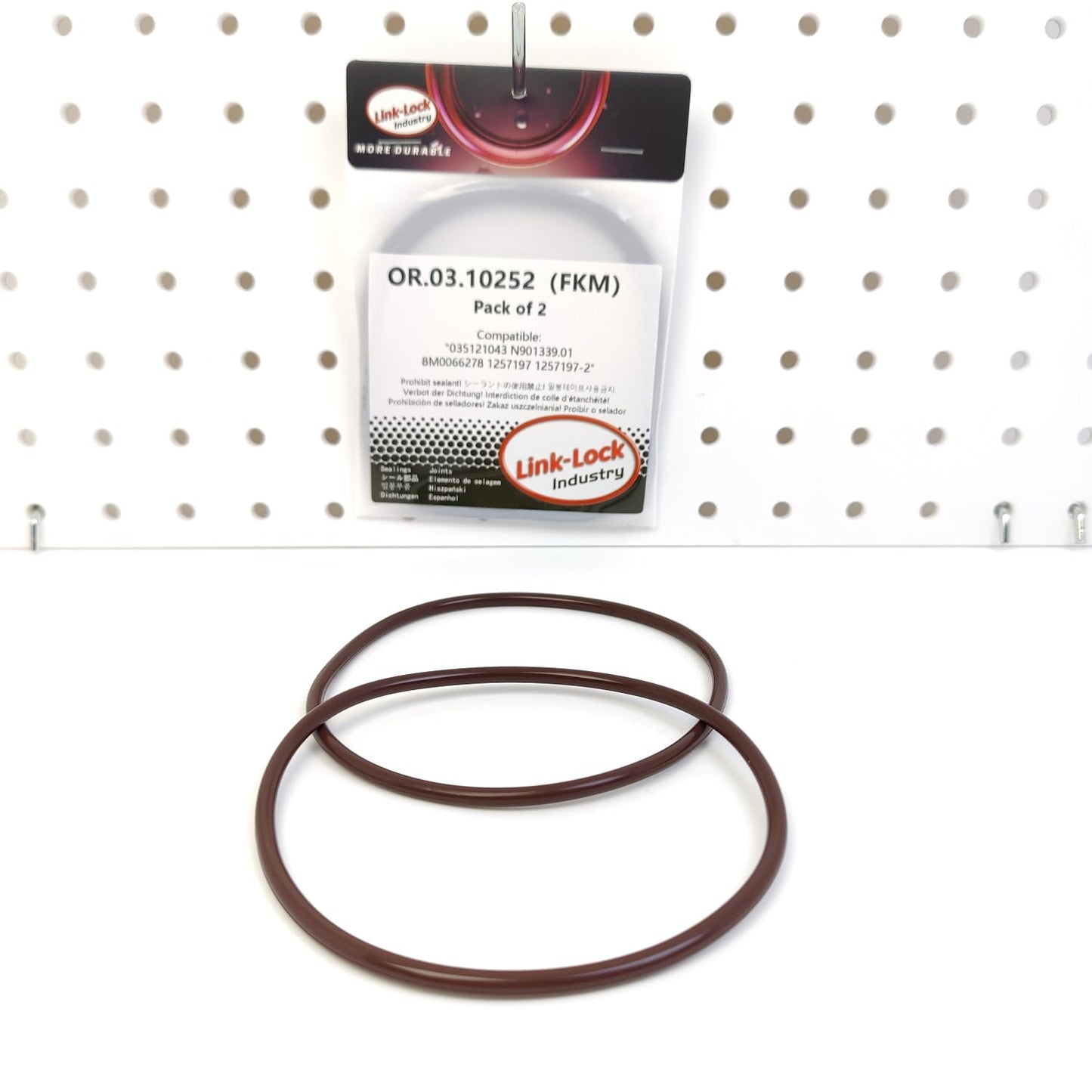 LINK-LOCK 2PCS OR.03.10252 FKM Viton Sealing O-Ring Kit of Water pump 035121043 N901339.01 8M0066278 1257197 1257197-2 For AUDI-1B 7A ABP For VOLVO-D5252T For VW-1G ACL AEL