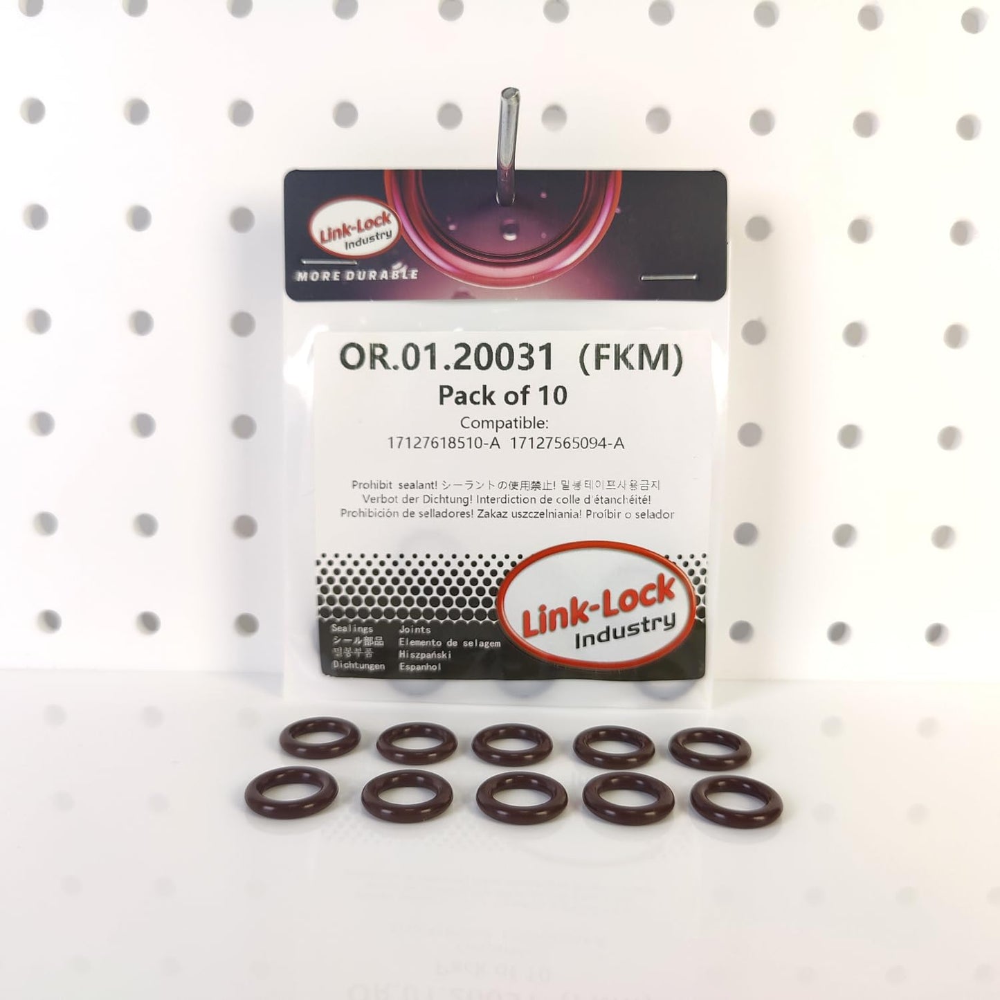 LINK-LOCK 10PCS FKM Viton OR.01.20031 Engine coolant pipe / Water hose O-Ring 17127618510-A  17127565094-A for BMW N52