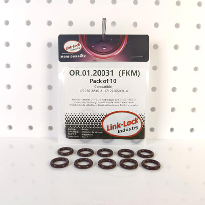 LINK-LOCK 10PCS FKM Viton OR.01.20031 Engine coolant pipe / Water hose O-Ring 17127618510-A  17127565094-A for BMW N52