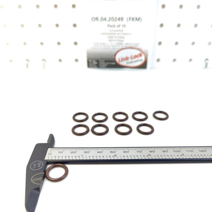 LINK-LOCK 10PCS OR.04.20249 FKM Viton Sealing O-Ring Kit of Injector 6000626858 WHT006537 K68374709AA 68374709AA for AUDI for ALFA for ROMEO for JEEP