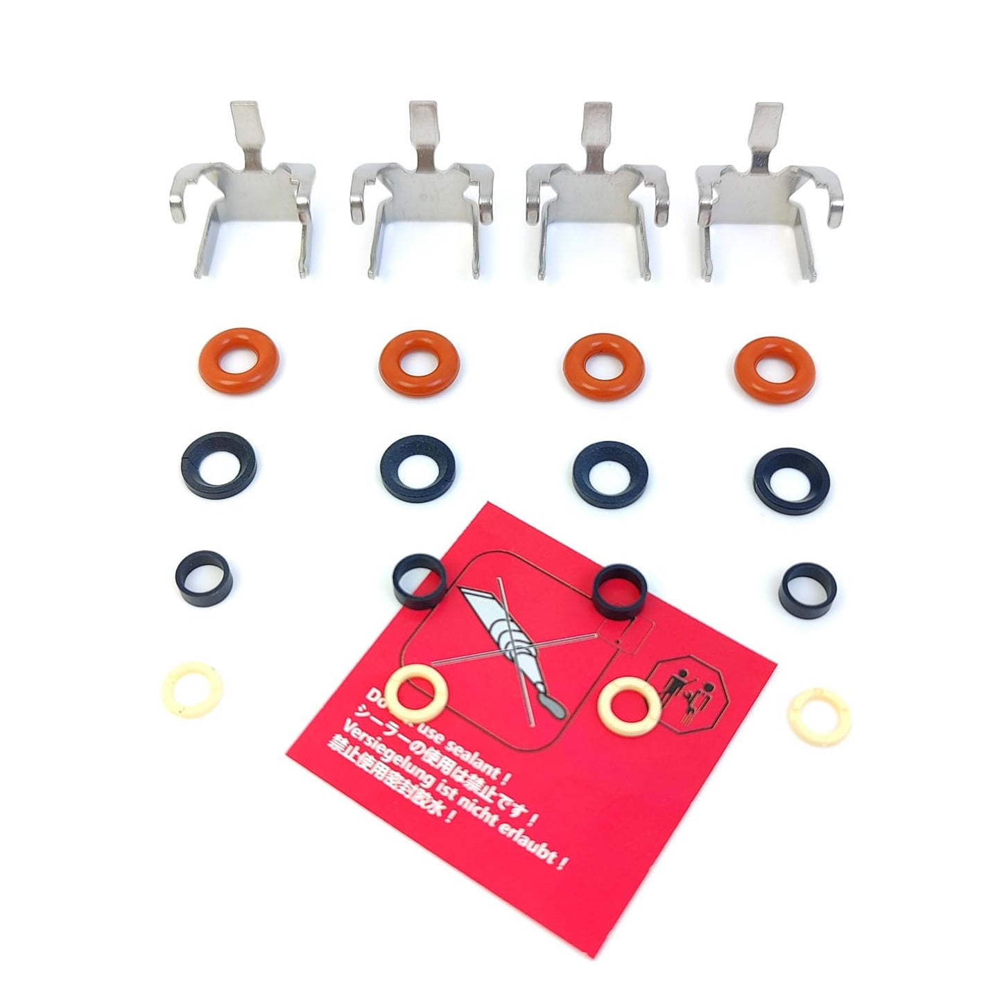 LINK-LOCK 4Set OK.04.10047 fuel injector repair kit 31372510 with FKM Viton O-RING For VOLVO XC60 S60 V60 S90 V90 B4204 2018-2019